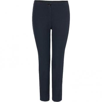 Marc Cain Women's Slim-Fit 7/8 Cropped Jersey Trousers in Midnight Blue, Size 40