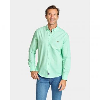 Camisa Spagnolo Oxford Liso Verde