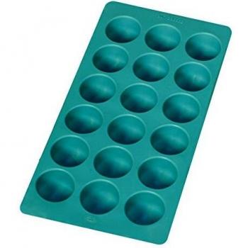 Lékué Cubitera de Caucho, Natural, Azul, 18 cavidades,Redonda