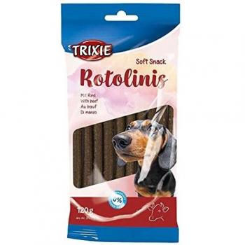 TRIXIE 12 Snacks Rotolinis, Ternera, 120 g, 12 cm, Perro