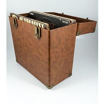GPO Funda de transporte vintage para LPs, álbumes y discos de vinilo de 12 pulgadas