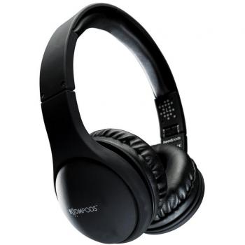 Boompods WLHPBLK - Auriculares Plegables con Bluetooth, Color Negro