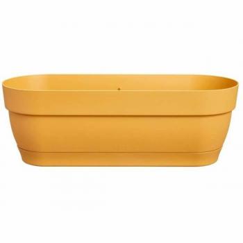 Jardinera rectangular Elho de 50 cm en plástico resistente - Bixoto.com