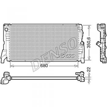 Radiador DENSO DRM05118 para refrigeración del motor Schrägheck (F55)