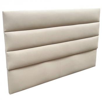 Cabecero Viena Cabezal Dormitorio Moderno Matrimonio Revestimiento Espuma Color Piedra 165 cm