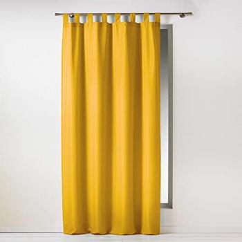 Cortinas de Salón y Dormitorio Enganche Trabilla 140 x 260 cm - Colores Lisos Modernos - 100% Poliéster