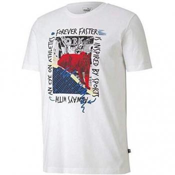 Puma Photo tee Camiseta, Hombre, White, XL