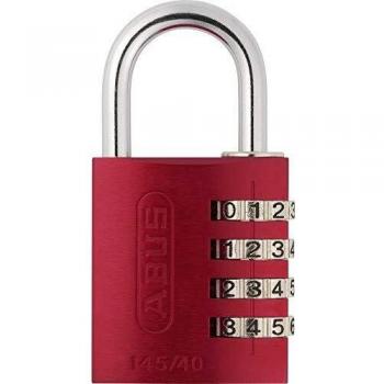 Abus 145/40_ROJO - Candado aluminio combinacion 40mm 4 dígitos rojo