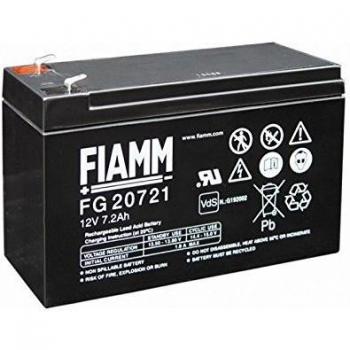 Batería de Plomo 12V 7,2Ah con Conectores Faston 4,8mm - Fiamm FG20721