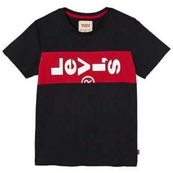 Levi's kids Nn10007 Short Sleeve tee-Shirt Camiseta, Negro