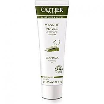 Cattier Organic Green Clay Mask with Peppermint for Oily Skin 100ml