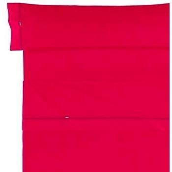 Es-Tela - Juego de sábanas Liso con biés, Color Chicle, Cama de 150 cm, algodón-poliéster, 3 Piezas