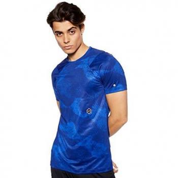 Under Armour Heatgear Rush Fitted Camisa Manga Corta, Hombre, Azul, XL