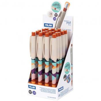 Portaminas Milan PL1 The Fun 0.9mm 2B con Goma Extra Larga