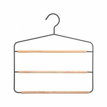 Percha de madera para pantalón 36x34,5x1,3cm colores/modelos surtidos