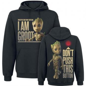 Guardianes De La Galaxia 2 - Groot - Button Sudadera con Capucha Negro XL