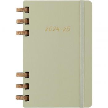 Agenda 12 meses 2025 académica espiral L (13 x 21 cm) kiwi tapa dura Moleskine DHSPK5212AMWH3Y25