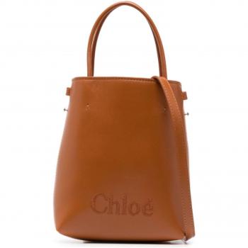 Chloé Women's Brown Micro Leather Bucket Shoulder Bag - One Size