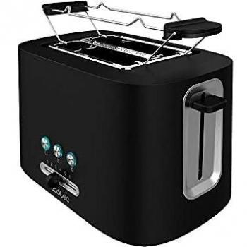 Tostador Cecotec Toast&Taste 9000 Double, 2 Ranuras, 980W, Acero Inoxidable/Negro