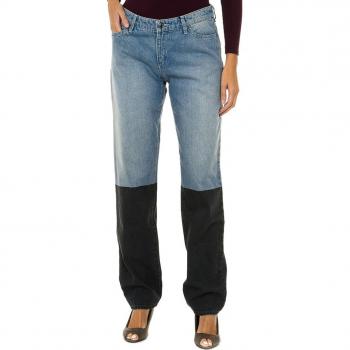 Pantalones largos tejanos con corte recto para mujer de Armani Jeans