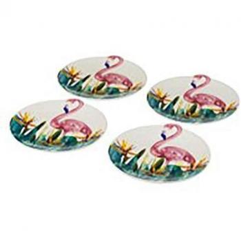 UNIMASA Plato Mesa Llano RDO 24 X 23 X 2,30 CM PORCEL Flamingo