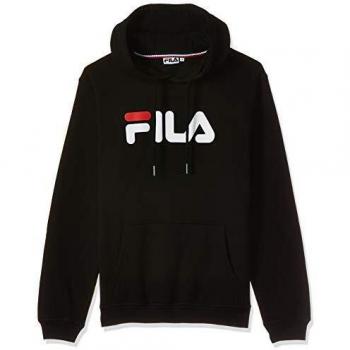 FILA Unisex Classic Pure Hoody Hooded Sweatshirt, Black, L Regular