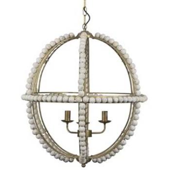 Lámpara de Techo Metal y Madera 65x65x70 cm - Iluminación Elegante para el Hogar