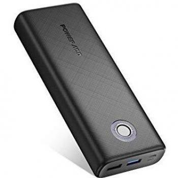 Power Bank 20000mAh QC18W Cargador Portátil Batería Externa Carga Rápida para Samsung,Huawei, Xiaomi y Otros Dispositivos-Negro