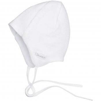 Gorro de punto blanco Sterntaler para niños, invierno con orejeras y cintilla, algodón suave