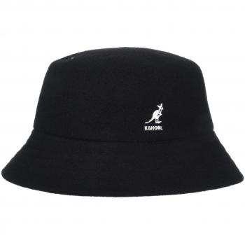 Kangol Wool Lahinch Bucket Hat, Black, Small
