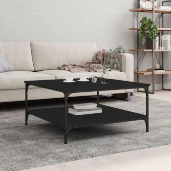 Mesa de salón negra 80x80x40 cm en madera multicapa Vidaxl