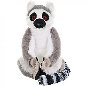 Wild Republic-10948 Peluche Lémur Catta Cuddlekins, Color Beige