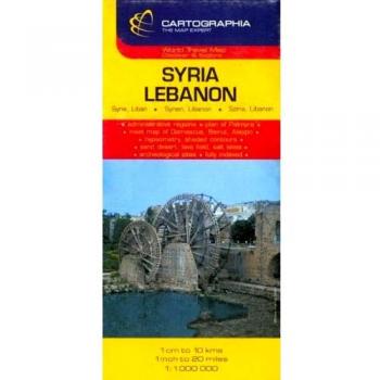 Mapa Cartographia Siria y Líbano