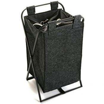 Versa 20890053 Cesto Ropa Tela Negro 36 x 33 x 61 cm