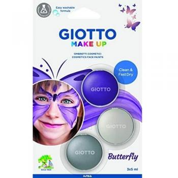 Giotto Make Up Mariposa Pintura Facial Cosmética Blíster 3 Uds