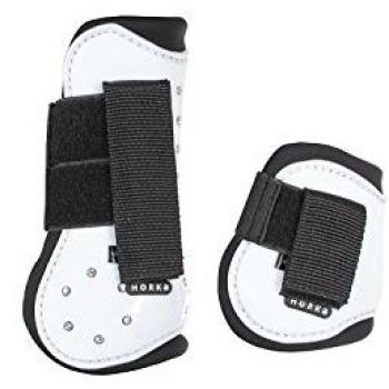 Horka PVC Pierna pantalla Strass Juego de 4, blanco, small