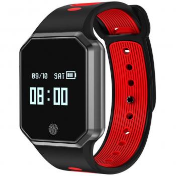 OOLIFENG Reloj inteligente Bluetooth Pantalla de color OLED de 0.95 pulgadas Aptitud Seguidor de actividad Reloj para Hombres / Mujeres / Adolescentes Presión sanguínea , HORA para el iPhone Samsung Android M , red