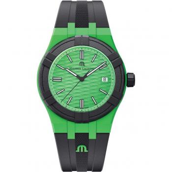 Reloj Suizo Unisex Maurice Lacroix AIKON #Tide de Cuarzo 40mm con Resistencia al Agua 10ATM en Verde y Negro