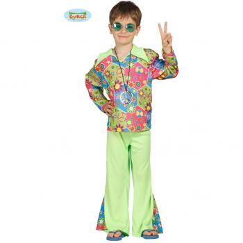 Disfraz Infantil Hippie Multicolor Talla 3-4 Años (95-105 cm)