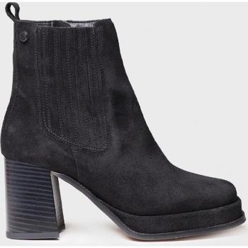 Botines de mujer ROS-SY en serraje con tacón elegante
