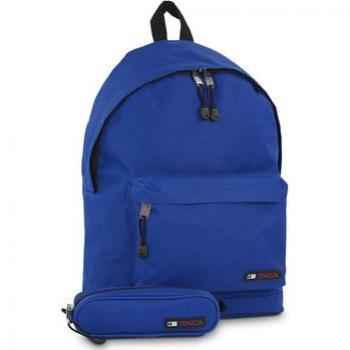 Mochila y Portatodo a juego Itaca Básica color azul