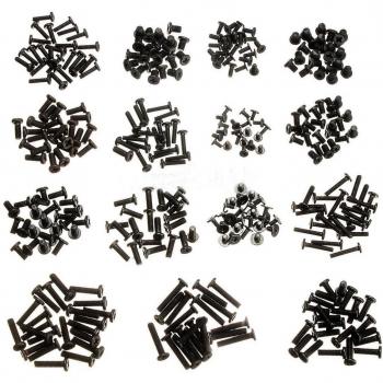 Tornillo - SODIAL(R)300pzs 15 Tipos Juego de tornillos para IBM HP TOSHIBA SONY DELL SAMSUNG Ordenador portatil Computadora Negro