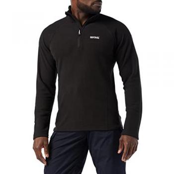 Regatta Men's Kenger Half Zip Midweight Fleece, Black, Size: XXL