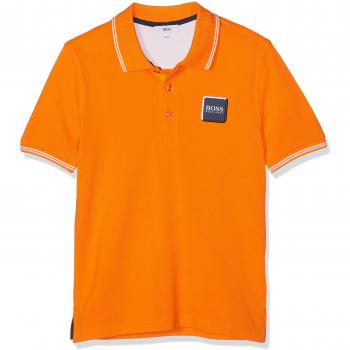 BOSS Polo Manches Courtes, Niños, Naranja
