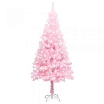 Pink 120 cm PVC Pre-lit Artificial Christmas Tree with Stand