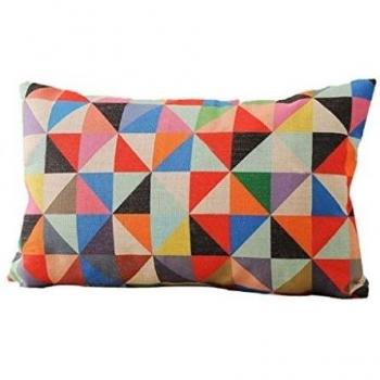 Fundas Cojines, Sannysis Geométrico Patrón Funda de Cojín Almohada, 50 X 30cm