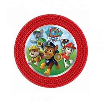 Patrulla Canina- Paw Patrol 8 assiettes 23cm Gorros, máscaras y accesorios para fiesta, Multicolor