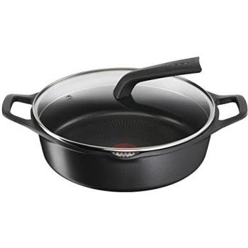 Cacerola Con Tapa Tefal E2497244 Negro Ø 28 cm
