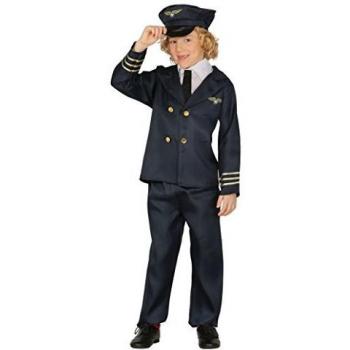 Guirca- Disfraz piloto aéreo, Talla 7-9 años