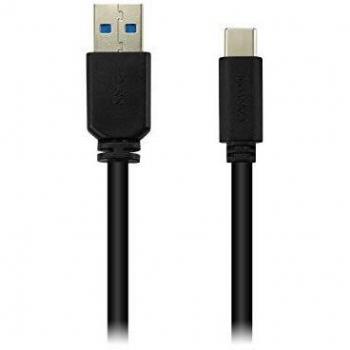 Cable USB Tipo-C a USB Tipo-A Canyon 1 Metro de Longitud Color Negro